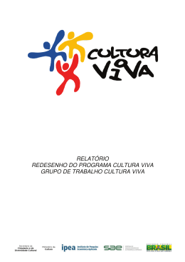 Relatório do Redesenho do Programa Cultura Viva