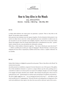 Text: How to Stay Alive in the Woods