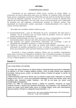Prova comentada - Vestibular UFSC/2009