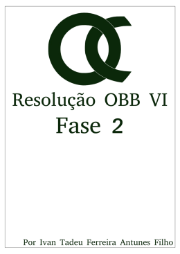 Resolução OBB VI fase 2