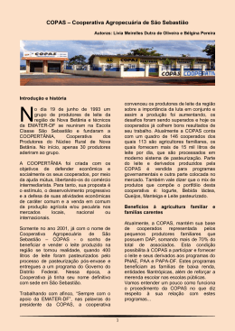 COPAS – Cooperativa Agropecuária de São Sebastião