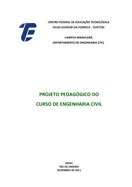 Projeto Político Pedagógico do Curso de Engenharia - Cefet-RJ