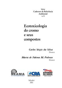 Ecotoxicologia do Cromo e seus Compostos