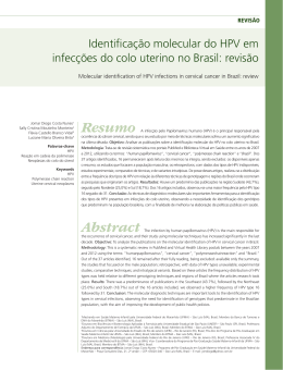 Identificação molecular do HPV em infecções do colo uterino no Brasil