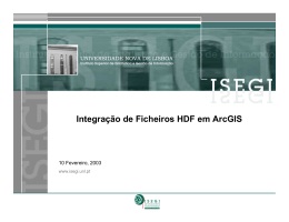 3. integração de ficheiros hdf em arcgis
