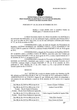 Portaria 120/2015 - Procuradoria da República em Roraima