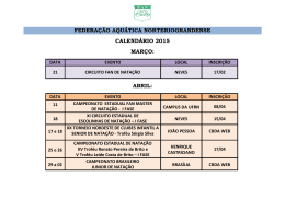 Calendário FAN 2015