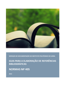 NORMAS NP 405 - Instituto Politécnico de Leiria