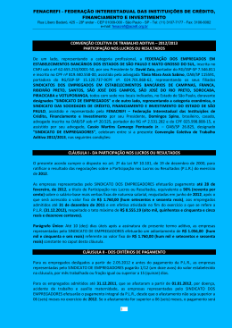 Financeiras - PLR 2012-2013 - Sindicato dos Bancários de Franca e