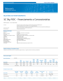 SC Sky FIDC - Financiamento a Concessionárias