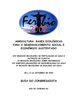 GUIA DO CONGRESSISTA - Instituto de Agronomia