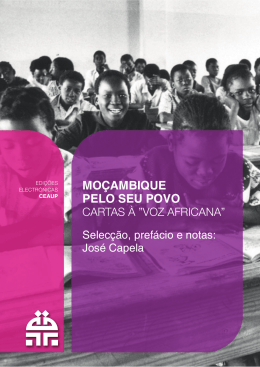 moçambique pelo seu povo - Centro de Estudos Africanos da