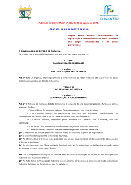 (Lei nº 007 de 15.08.91) - Ministério Público de Contas | Roraima