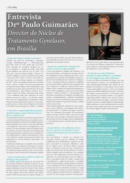Entrevista Drº Paulo Guimarães