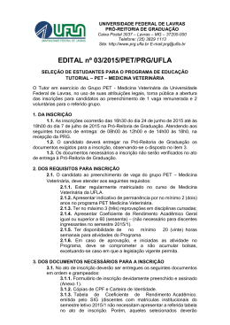 Edital nº03/2015/PET/PRG