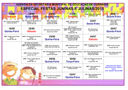 especial festas juninas e julinas/2015