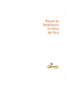 Manual de Señalización Turística del Perú
