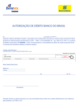 PDF: Carta de solicitação de débito automátido do plano