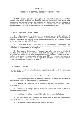 ANEXO III PROGRAMA DE CONTROLE DE RESÍDUOS EM