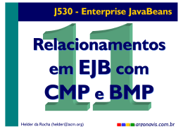 Relacionamentos entre EJBs com CMP e BMP