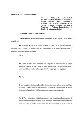 Lei2850 - Assembléia Legislativa do Estado do Acre