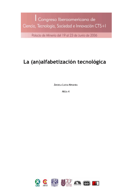 La (an)alfabetización tecnológica