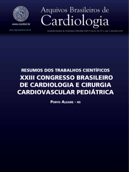 XXIII Congresso Brasileiro de Cardiologia e Cirurgia Cardiovascular