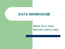 Camada de Data Warehouse