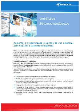 Apresentação Web Sites e Sistemas Inteligentes em PDF