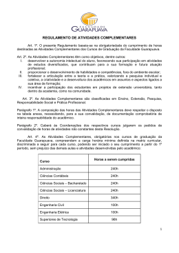 Resolução 10-2012 - Faculdade Guarapuava