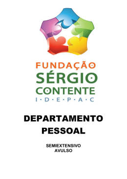 DEPARTAMENTO PESSOAL - Fundação Sérgio Contente