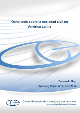 ocho tesis sobre la sociedad civil en américa latina