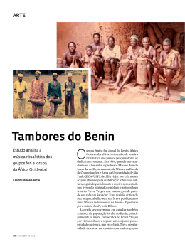 tambores do Benin - Revista Pesquisa FAPESP
