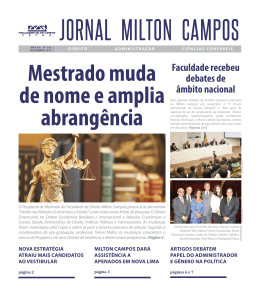 Leia mais no Jornal da Milton Campos