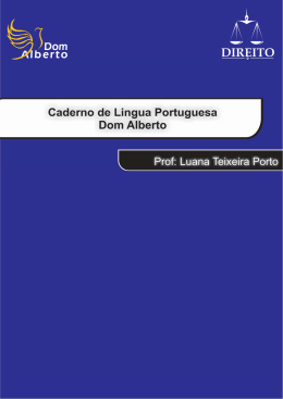 Ligua Portuguesa Profa. Luana Porto