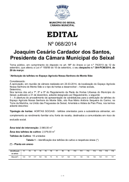 Edital n.º 68/2014 - Câmara Municipal do Seixal