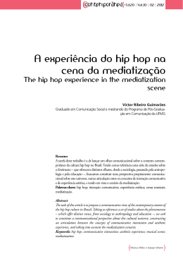 A experiência do hip hop na cena da mediatização