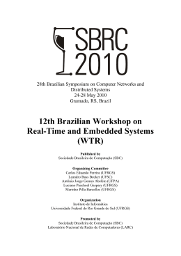 12th Brazilian Workshop on Real-Time and Embedded