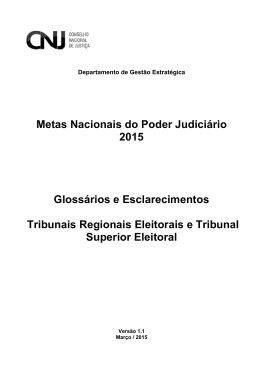 Justiça Eleitoral - TREs e TSE