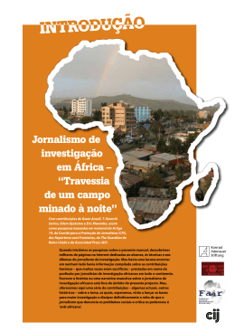 Jornalismo de investigação em África – “Travessia de um campo