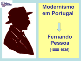 Modernismo em Portugal Fernando Pessoa