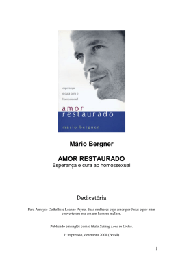 Mário Bergner AMOR RESTAURADO