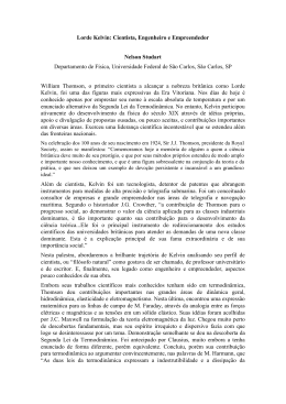Lorde Kelvin - SBPC – Sociedade Brasileira para o Progresso da