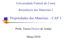 Propriedades dos Materiais – CAP 3 - DEECC
