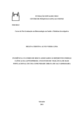 Helana Cristina Alves V Lima Incidencia e fatores de - Arca