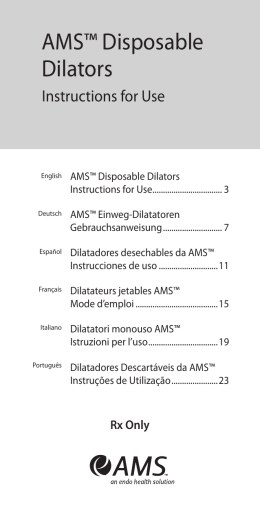 AMS™ Disposable Dilators