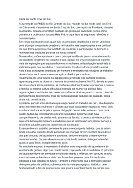 Carta de Santa Cruz do Sul: A Juventude do PMDB do Rio Grande