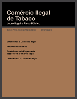 Comércio Ilegal de Tabaco - Campaign for Tobacco