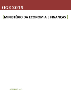 OGE 2015 - Ministério da Economia e Finanças