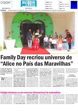 Family Day recriou universo de “Alice no País das Maravilhas”